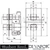 Hudson Reed Kubix Shower Valve Dimensions