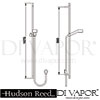 Hudson Reed A3015 A3226 Clio Kew slider rail kit Spare Parts Diagram