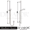 Hudson Reed A3022 A3226 A3219 Xeta Kew slider rail kit Spare Parts Diagram