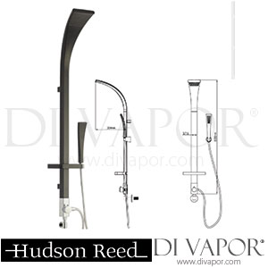 Hudson Reed A3053 Flare Black Shower Kit height 1110mm Spare Parts