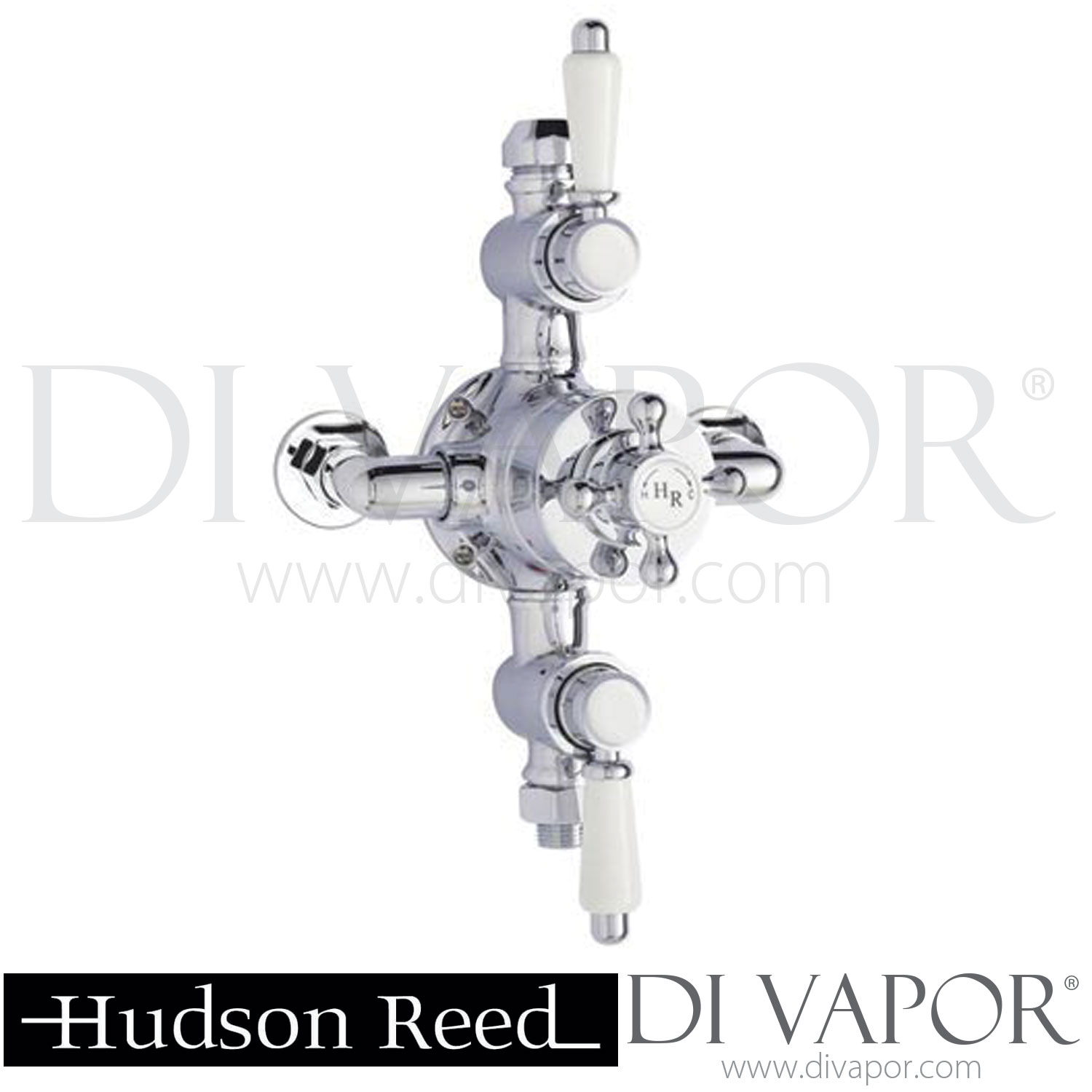 Hudson Reed Traditional Triple Exposed Thermostatic Shower Valve