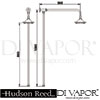 Hudson Reed A3091 A3600 rigid riser kit Spare Parts Diagram