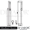 Hudson Reed Minimalist Dual Exposed Shower Valve Minimalist slider rail kit Dimension