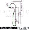 Hudson Reed Minimalist Dual Concealed Shower Valve Minimalist Grand rigid riser Dimension