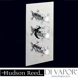 Hudson Reed A3096-A3283-A3211 Traditional Triple Concealed Thermostatic Shower Valve with 12? Apron fixed head and Traditional slider rail kit Spare Parts