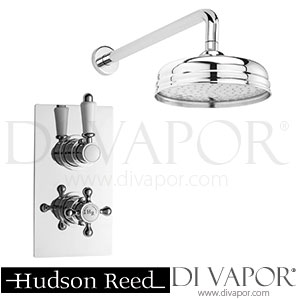 Hudson Reed Traditional Twin Concealed Thermostatic Shower Valve & 8 Inch Fixed Head Spare Parts