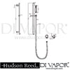 Hudson Reed Modern Sheer Rectangular Slider Rail Kit Dimensions