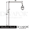 Hudson Reed A3170 Traditional Rigid Riser Kit including Swivel Spare Parts Diagram