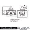 Hudson Reed Tec Shower Valve Dimension