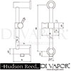 Hudson Reed A3207 Spare Parts Diagram