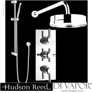 Hudson Reed Tec Pura Plus Valve With Slider Rail Kit & Tec Head Spare Parts
