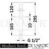Hudson Reed A3218 A3220 Cloudburst Fixed Head Spare Diagram