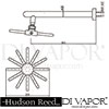 Hudson Reed A3218 A3220 ceiling mounting arm Shower Spare Parts Diagram