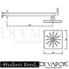 Hudson Reed A3239 Square Fixed Head Shower Spare Parts Diagram