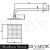 Hudson Reed A3242 Square Sheer Fixed Head Shower Spare Parts Diagram