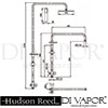 Hudson Reed A3256 Pro II Telescopic Riser Kit Spare Parts Diagram