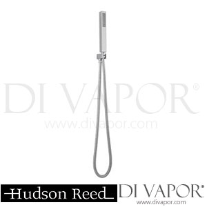Hudson Reed A3264 Square Outlet Elbow with Parking Bracket, Flex & Handset Spare Parts