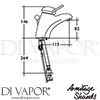 Armitage Shanks A3270AA GEN1 Mixer Spare Diagram