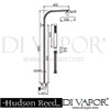 Hudson Reed Corso Rigid Riser Kit Dimension