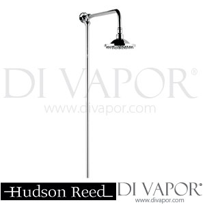 Hudson Reed Chrome Traditional Rigid Riser & 6 Inch Shower Rose - A3600 Spare Parts