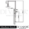Hudson Reed Tiamo Riser Kit With Diverter Dimension