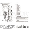 Sottini A3667AA GEN1 Mixer Spare Tech Diagram