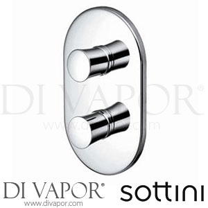 Sottini Artefact Dual Control Built-In Thermostatic Shower Valve Spare Parts A3670AA GEN1