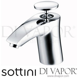 Sottini A3671AA Artefact Single Lever One Taphole Bath Filler - Chrome Lever - Spare Parts