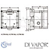 Ideal Standard CeraPlus Built-In Part Urinal Electronic Kit1 AC Multi-Box for A3795NU Dimensions