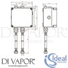 Ideal Standard A3808NU Spare Diagram