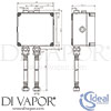 Ideal Standard A3810NU Spare Diagram