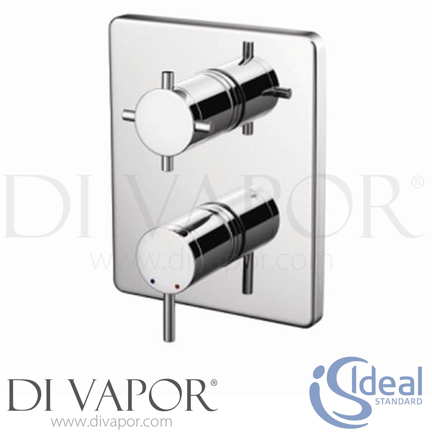 Ideal Standard TT Oposta Faceplate & Handles for BuiltIn Thermostatic
