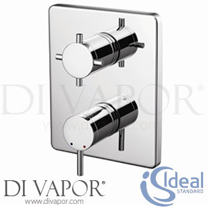 Ideal Standard A3974AA TT Oposta Faceplate and Handles for Built-In Thermostatic Shower Valve Spare Parts
