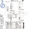 Ideal Standard A4157AA Mixer Spare Tech Diagram