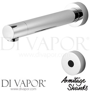 Armitage Shanks A4184AA Sensorflow 21 Wall Mounted 23cm Tubular Spout with Separate Sensor - Multi Box Spare Parts