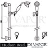 Hudson Reed Topaz Slide Rail Kit Dimensions