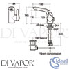 Ideal Standard A4261AA Mixer Spare Diagram