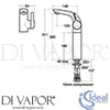 Ideal Standard A4267AA Mixer Spare Diagram