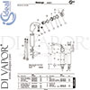 Ideal Standard A4267AA Mixer Spare Tech Diagram