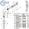Ideal Standard Melange Single Lever 1 Taphole Bath Filler Spares