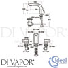 Ideal Standard A4289AA Mixer Spare Diagram
