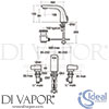 Ideal A4289AA Mixer Spare Diagram