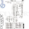 Ideal A4289AA Mixer Spare Tech Diagram