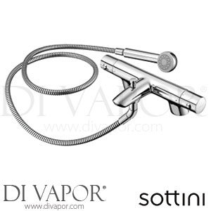 Sottini A4326AA Celano 2 Taphole Thermostatic Bath Shower Mixer with Shower Kit Spare Parts