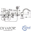 Ideal Standard A4335AA Mixer Spare Diagram