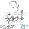 Ideal Standard A4335AA Mixer Spare Diagram