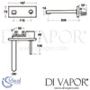 Ideal Standard Simply U Single Lever Tap Spout Escutcheon Dimensions