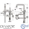 Ideal Standard A4485AA Mixer Spare Diagram