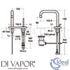 Ideal Standard A4489AA Mixer Spare Diagram