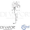 Ideal Standard A4501AA Mixer Spare Diagram